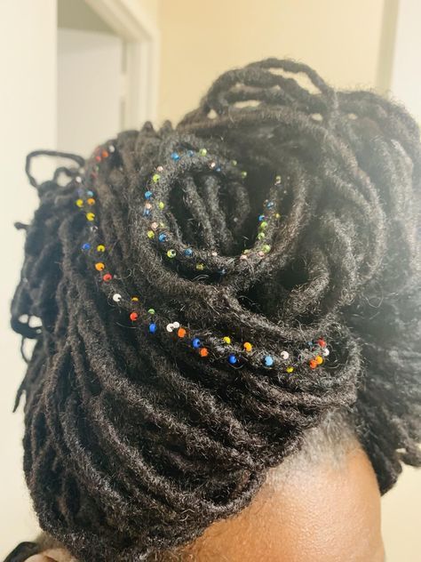 Decorated Locs, Loc Hairstyles, Locs Hairstyles, Locs, Black Women, Hairstyles, The Originals, Hair Styles