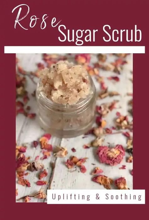 Learn how to make your own rose sugar scrub! This exfoliating scrub smells heavenly and only requires a few ingredients to make! Scrubs Recipes, Rose Sugar Scrub, Herbal Diy, Diy Scrubs, Coffee Sugar Scrub, Natural Sugar Scrubs, Lemon Sugar Scrub, Scrub Diy, Fresh Rose Petals