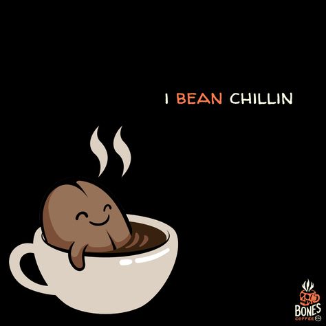 How have you BEAN? 🥴⁠ #BonesCoffee #Coffee #CoffeeHumor #CoffeeMemes Coffee Bean Doodle, Coffee Bean Cartoon, Coffee Bean Drawing, Coffee Bean Illustration, Coffee Beans Illustration, Coffee Comic, Spill Art, Chocolate Drawing, Bones Coffee