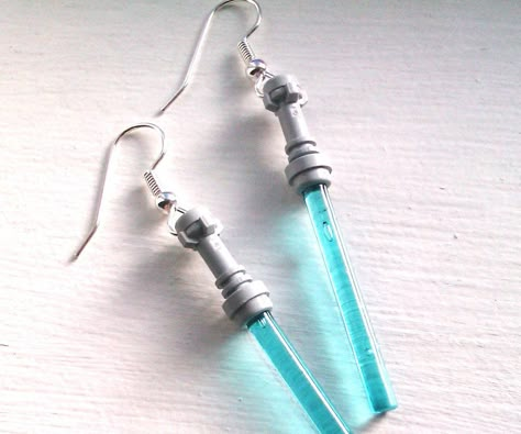 Star Wars Lightsaber Earrings Lightsaber Earrings, Lego Lightsaber, Star Wars Ring, Star Wars Lightsaber, Earrings Amazon, Star Wars Jewelry, Star Wars Love, Star Wars Light Saber, Star Wars Outfits