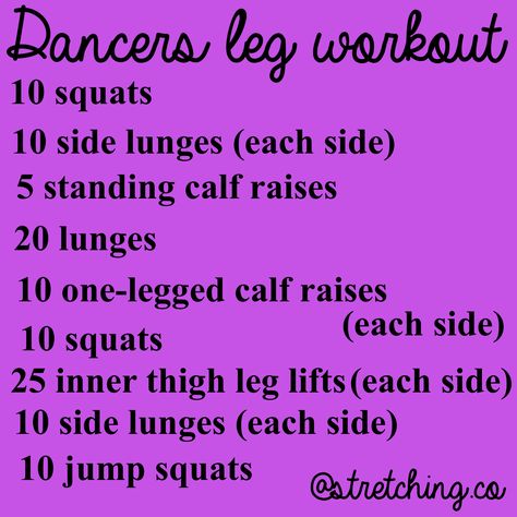 Leg workout for dancers Workouts For Dancers, Dancer Leg Workouts, Dancer Legs, Standing Calf Raise, Ballerina Workout, Dance Workout Routine, Dance Stretches, Dancers Body, Cheer Workouts