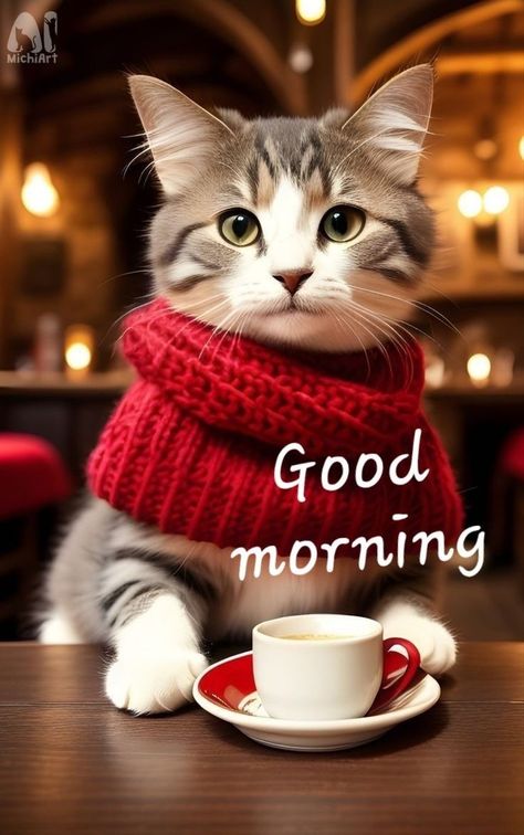 Living In An Apartment, Funny Good Morning Messages, Good Morning Animals, Good Morning Cat, Morning Hugs, Funny Cat Images, Inspirational Good Morning Messages, Good Morning Happy Monday, Morning Cat