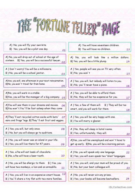 FORTUNE-TELLER (game wit…: English ESL worksheets pdf & doc Fortune Teller Fortune Ideas, Fortune Teller Names, Fortune Teller Game Ideas, Paper Fortune Teller Ideas, Harry Potter Fortune Teller Printable, Fortune Teller Ideas, Blank Fortune Teller Template, Therapy Fortune Teller, Coping Skills Fortune Teller Printable