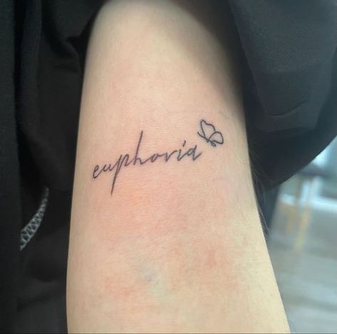 Euphoria Tattoo Words, Begin Tattoo, Mini Tattoos Bts, Blackpink Inspired Tattoo, Minimal Tattoo Hand, Bts Army Tattoo Ideas, Small Bts Inspired Tattoos, Euphoria Tattoo Ideas, Bts Tattoo Minimalist