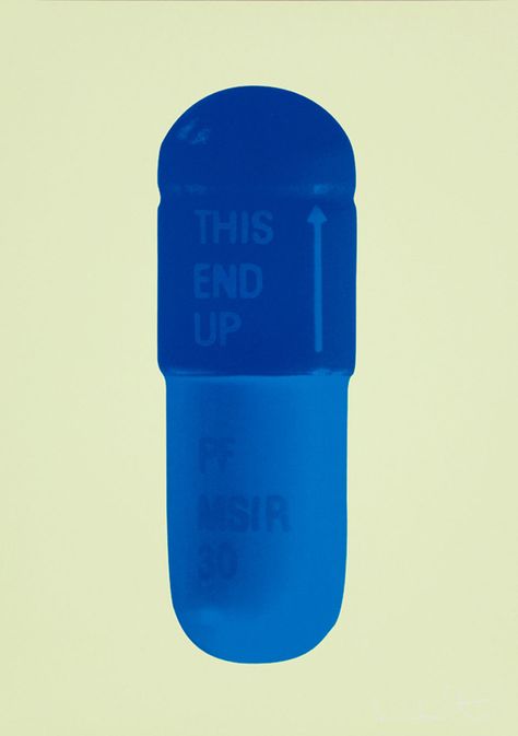 Pill Art, London Art Gallery, Pharmacy Design, Blue Pill, Damien Hirst, Contemporary Fine Art, Picture Collage, Art Themes, Art Furniture