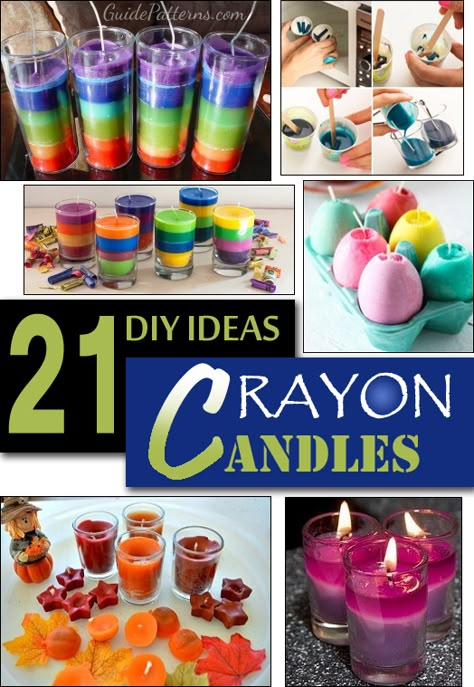 Diy Candles With Crayons, Crayon Candles, Making Crayons, Diy Candles Easy, Diy Crayons, Crayon Crafts, Homemade Scented Candles, Making Candles Diy, Diy Candles Scented