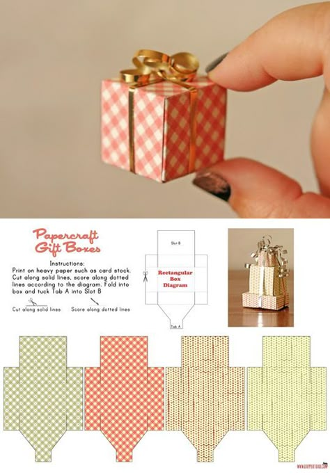 Tiny Gift Box - free template from The Dapper Toad. These little gift boxes are adorable and the perfect wrap for little love notes.: Printable Box, Tiny Gifts, Card Boxes, Box Cards, Paper Ideas, בר מצווה, Box Template, Diy Box, Box Gift