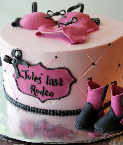 Bachelorette Cake- lingerie party Last Rodeo! Last Rodeo Bachelorette Cake, Lingerie Shower Cake, Prickly Poppy, Last Rodeo Bachelorette, Disco Cake, Rodeo Bachelorette, Bachelorette Cake, Last Rodeo, Lingerie Shower