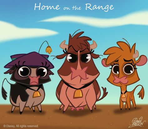 Mrs calloway, maggie and grace- home on the range Disney Chibi, Fan Art Disney, David Gilson, Chibi Disney, Disney Amor, Disney Mignon, Disney Word, Disney Cuties, Walt Disney Characters