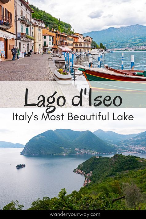 Lake Iseo Italy, Italy October, Italy Road, Lake Iseo, Boat Pics, Italian Lakes, Lake Food Ideas, Explore Italy, Small Lake