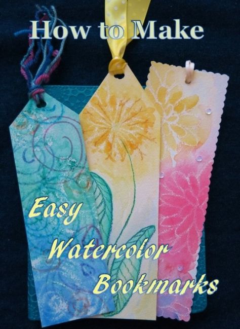 Beautiful bookmarks are easy to make using these simple watercolor painting techniques! Dark Watercolor, Beginning Watercolor, Watercolor Backgrounds, Watercolor Bookmarks, Crafts For Seniors, Watercolor Paintings Easy, Diy Bookmarks, Watercolor Ideas, Watercolor Painting Techniques