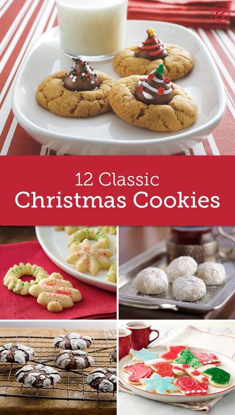 Every family has their go-to holiday cookie recipe. Here at Betty Crocker, these are the recipes we turn to year after year. Kolache Cookies, Christmas Thumbprint, Butter Blossoms, Christmas Candies, Best Christmas Cookie Recipe, Russian Tea, Snowball Cookies, Make Cookies, Pudding Cookies