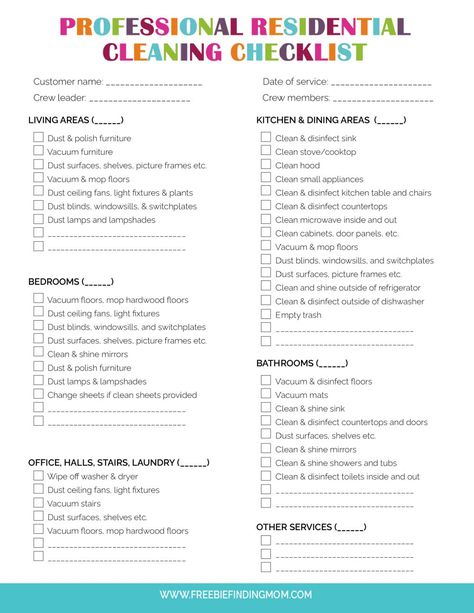 Cleaning House Checklist, Professional House Cleaning Checklist, House Cleaning Checklist Printable, Cleaning Checklist Printable Free, Deep Cleaning House Checklist, Free Printable Cleaning, Cleaning Checklist Template, House Checklist, Cleaning Checklist Printable