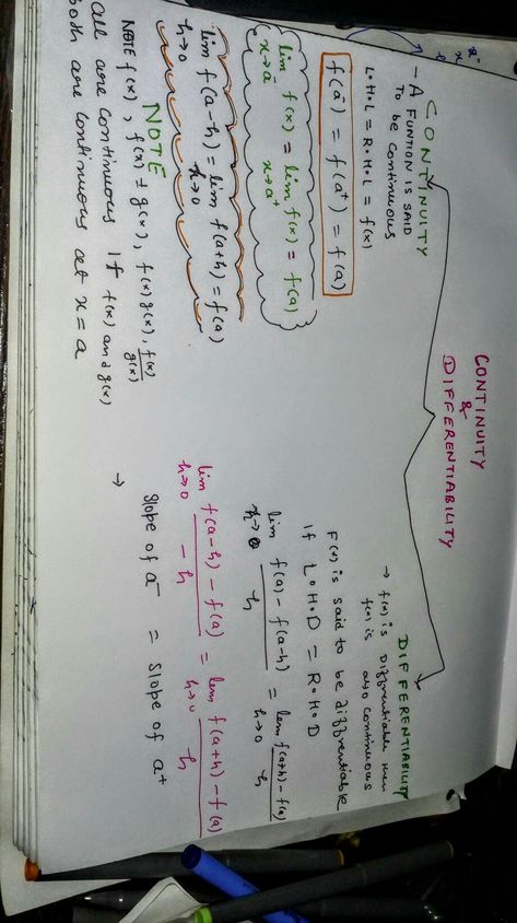 Limits And Continuity Notes, Continuity And Differentiability Formula, Limits And Continuity, Maths Notes, Study Flashcards, Excel Shortcuts, Positivity Quotes, Math Notes, Online Study