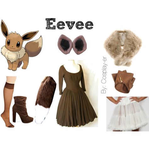 Eevee pokemon cosplay by cosplay-er on Polyvore featuring polyvore, fashion… Eevee Costume, Eevee Cosplay, Pokemon Outfits, Pokemon Halloween Costume, Easy Halloween Outfit, Pokemon Costumes, Pokemon Halloween, Fox Costume, Pokemon Clothes