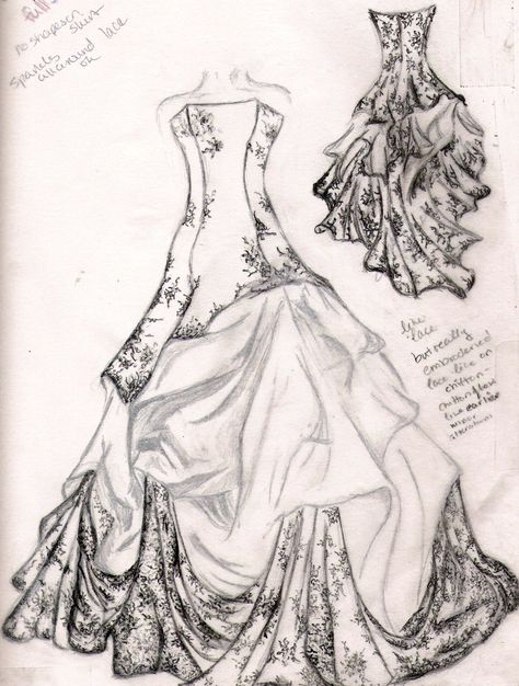 Image detail for -sketch by familiarshadow designs interfaces fashion fashion design ... Hand Painted Wedding Dress, Painted Wedding Dress, Wedding Dress Sketches, Fashion Drawing Sketches, Fashion Sketches Dresses, Sketches Dresses, Fashion Sketchbook, Fashion Drawings, Dress Design Sketches