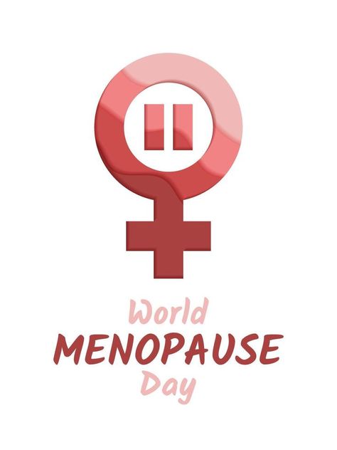 World Menopause Day Poster. Female fertility age and menstrual period 1 Female Fertility, Menstrual Period, Fertility, I Am Happy, Peace Symbol, Vector Art, Period, For Free, Clip Art