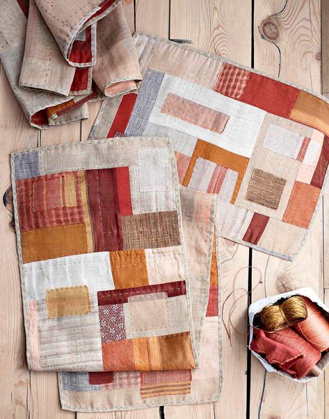 Modern Improv Quilts, Improv Quilts, Modern Quilting Designs, Improv Quilting, Fabric Placemats, Modern Quilting, Textile Fiber Art, Fibres Textiles, Modern Quilt