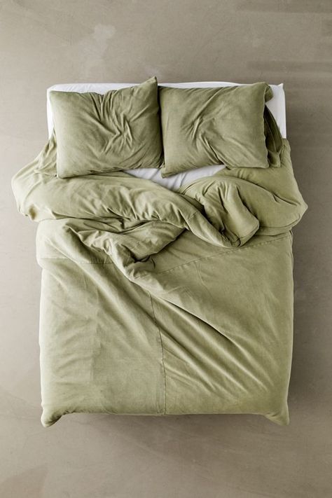 Olive Green Comforter, Bed Top View, Urban Outfitters Bedding, Green Comforter, Best Of Both Worlds, Duvet Sets, Top View, Twin Xl, New Room