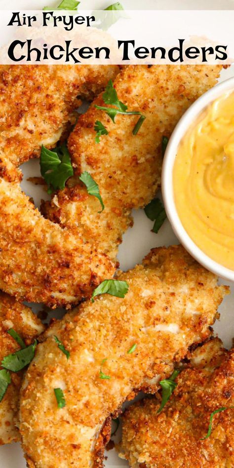 air fryer recipes healthy for you #KetoandAirFryerRecipes Breaded Air Fryer Chicken, Air Fryer Recipes Chicken Tenders, Air Fryer Recipes Healthy Low Carb, Airfryer Chicken, Air Fryer Chicken Tenders, Fried Chicken Tenders, Air Fried Food, Air Fryer Oven Recipes, The Grease