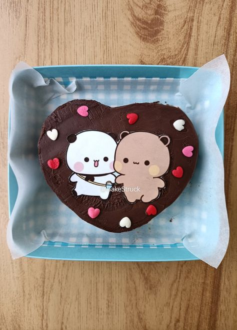 Bubu Dudu Birthday Cake, Chocolate Cake For Boyfriend, Bubu Dudu Cake Design, Friendship Day Cake Designs, Bubu Dudu Cake, Friendship Anniversary Wishes, Friendship Day Cake, Chocolate Anniversary Cake, Anniversary List