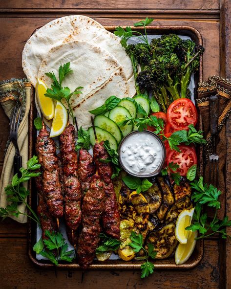 Kebab Platter, Dennis Prescott, Saturday Love, Cooking Light Recipes, Party Food Platters, Kebabs, Cooking Light, Food Platters, Food Presentation