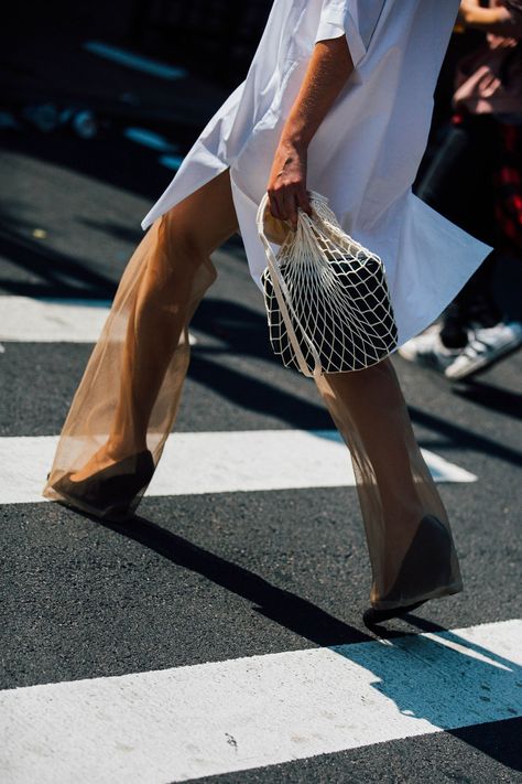 New York Fashion Week Street Style Trends September 2017 | British Vogue White Ankle Boots, New York Street Style, New York Fashion Week Street Style, New Street Style, Street Style 2017, Street Style Trends, Fashion 101, Winter Trends, British Vogue