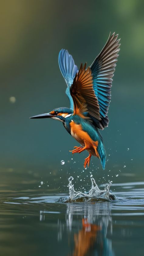 Tropical Birds Flying, Kingfisher Bird Photography, Bird Diving, Bird Photos Photography, Bird Pencil Drawing, Kingfisher Art, Hummingbirds Photography, Birds Photography Nature, Wild Animals Photography