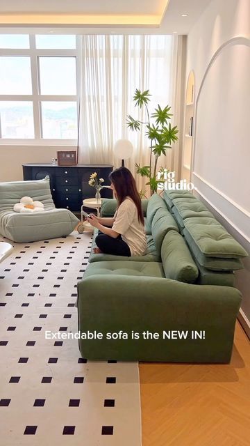 The Rig Studio Furniture Store on Instagram: "Benjamin Extendable Sofa is the NEW IN.   Join our LIVESTREAM today at 1PM (GMT+8) to enjoy special discounts! 🤍 Don’t miss out.   For more info, please click the link in our bio." Extendable Sofa, Sofa Boho, Studio Furniture, August 12, Little House, Furniture Store, New Homes, Villa, Sofa