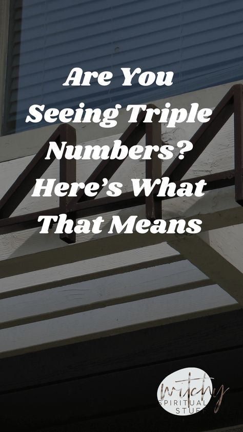 Are You Seeing Triple Numbers? Here's What That Means (111, 222, 333, 444, 555...) Triple Numbers Meaning, Triple Numbers, Seeing 444, 111 222 333 444 555, Seeing 222, Spiritual Stuff, Number Meanings, Angel Numbers, A Thing