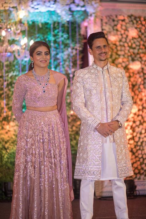 Elegant Wedding With A Bride Who Designed Her Own Outfits Taller Bride, Groom Wedding Attire, Her Outfits, Indian Wedding Photography Poses, Wedding Sherwani, Indian Wedding Planning, Wedding Planning Websites, Groom Outfit, Indian Wedding Outfits