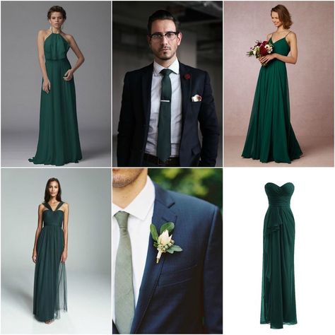 Dark Green Bridesmaid Dress, Neon Prom Dresses, Hunter Green Dresses, Forest Green Dresses, Below The Knee Dresses, Sage Green Dress, Wedding Themed, Dark Green Dress, Navy Bridesmaid Dresses