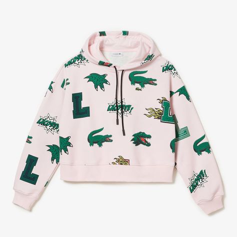 Women's Holiday Oversized Fit Hooded Fleece Sweatshirt - Women's knitwear & sweatshirts - New In 2022 | Lacoste Lacoste Hoodie, Miyagi Do, Lacoste Pink, Lacoste Sweatshirt, Fleece Hoodie Women, Png Clothes, Lacoste Women, Oversized Hoodie, Fleece Sweatshirt