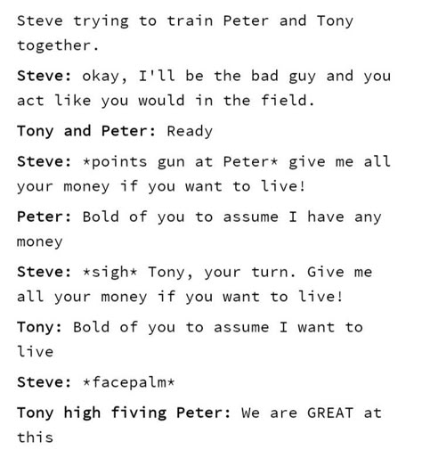 Tony Steve And Peter, Peter X Avengers, Superfamily Avengers Comics, Tony And Steve As Peters Dads, Steve Tony Peter Stony Superfamily, Superfamily Avengers Stony Spiderman, Peter And Tony Father Son, Superfamily Avengers Headcanons, Stony Headcanon