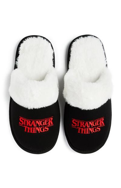 Childrens Storage, Stranger Things Hoodie, Primark Uk, Stranger Things Merch, Stranger Things Merchandise, Stranger Things Outfit, Stranger And Stranger, Black Mule, Cute Slippers