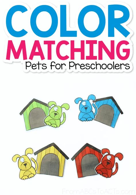 Pets Week Preschool Activities, Activities About Pets For Preschoolers, Dog Lesson Plans Preschool, Preschool Dog Theme, Dog Theme Preschool Activities, Pet Prek Activities, Pet Matching Game Free Printable, Pets Unit For Preschool, Dog Theme Preschool