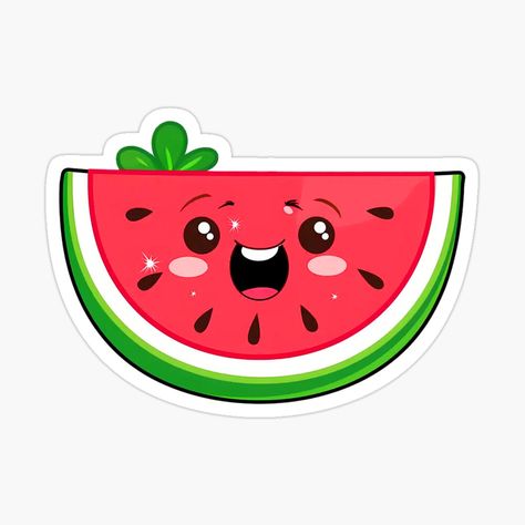 Get my art printed on awesome products. Support me at Redbubble #RBandME: https://www.redbubble.com/i/sticker/Cute-Cartoon-watermelon-by-dianastore24/163932337.EJUG5?asc=u Cartoon Watermelon, Watermelon Sticker, Watermelon Clipart, Watermelon Cartoon, Cute Watermelon, Reading Logs, Sticker Cute, Glossier Stickers, Transparent Stickers