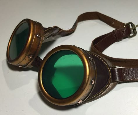 Goggles Aesthetic, Steampunk Glasses, Moda Steampunk, Diy Steampunk, Mode Steampunk, Steampunk Goggles, Punk Pins, Diesel Punk, Steampunk Diy