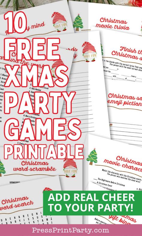 Christmas Fact Or Fiction Game, Heads Up Game Words, Christmas Simon Says Game, Christmas Party Games For Adults Free, Free Printable Christmas Games Families, Christmas Taboo Printable Free, Christmas Games For Ladies, Christmas Games For Work Parties, Christmas Word Games Free Printable