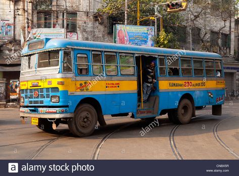 India, West Bengal, Kolkata (calcutta), municipal bus Stock Photo Kolkata Bus, Bus Transportation, Blur Photo Background, India Photography, Blur Photo, West Bengal, Photo Background, Photo Backgrounds, Kolkata