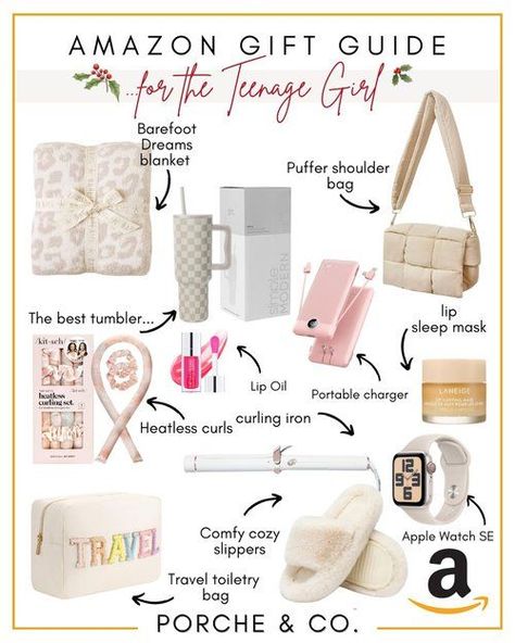 If you're looking for the perfect Christmas gift for a teenage girl, you've come to the right place! From the latest tech gadgets to stylish clothing and accessories, we've got all the best gifts to make her holiday season merry and bright. So take a look at our ultimate Christmas gift guide and start crossing off those names on your list! (affiliate) Gifts From Amazon, Walmart Home Decor, Travel Slippers, Barefoot Dreams Blanket, Latest Tech Gadgets, Gifts To Make, Ultimate Christmas, Christmas Gift Guide