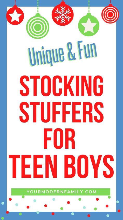 Stocking Stuffers for Teen Boys (that they'll WANT!) Stocking Stuffers Teen Boys, Stocking Stuffers For Teen Boys, Stocking Stuffers For Teenagers, Homemade Stocking Stuffers, Sticking Stuffers, Cheap Stocking Stuffers, Stocking Stuffers For Boys, Stocking Stuffers For Teens