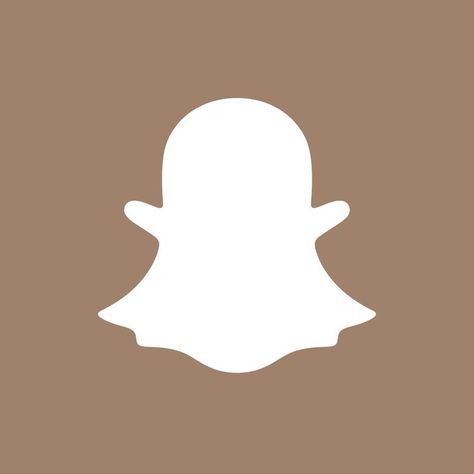 Brown Snapchat App Icon, Snapchat App Icon, Snapchat App, Ipad Organizer, Beige Icons:), Snapchat Icon, App Pictures, App Covers, Ios Wallpapers