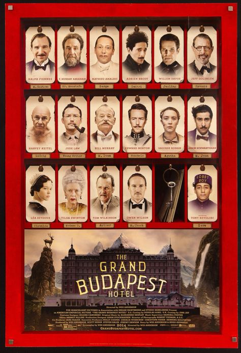 Budapest Hotel Poster, Grand Budapest Hotel Poster, Hotel Poster, Tony Revolori, Lobby Boy, The Grand Budapest Hotel, Willem Dafoe, Grand Budapest, Grand Budapest Hotel