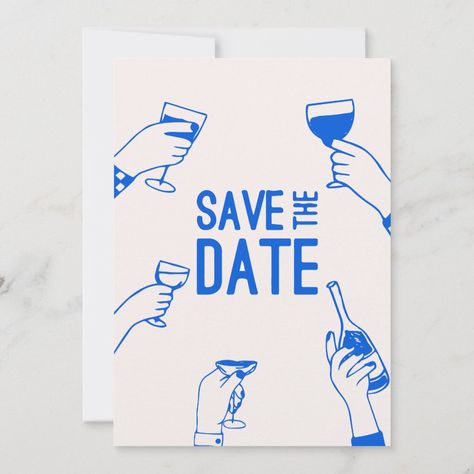 This unique colorful Save the Date Invitation template features a modern aesthetic, perfect for those who want to have an amazing wedding invitation. Quirky Wedding Invites, Funky Wedding Invitations, Quirky Wedding Invitations, Quirky Invitations, Bold Wedding Invitations, Best Wedding Invitations, Funky Wedding, Save The Date Designs, Trendy Wedding Invitations