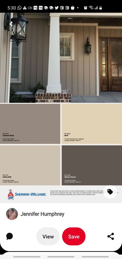 Exterior House Colors Beige Siding, Light Brown Siding House Color Schemes, Dark Tan Exterior House Colors, Light Tan House Exterior, Beige Vinyl Siding House Color Schemes, Brown Exterior House Colors Ideas, Exterior Brown Paint Colors For House, Tan Vinyl Siding House, Brown Siding House Color Schemes