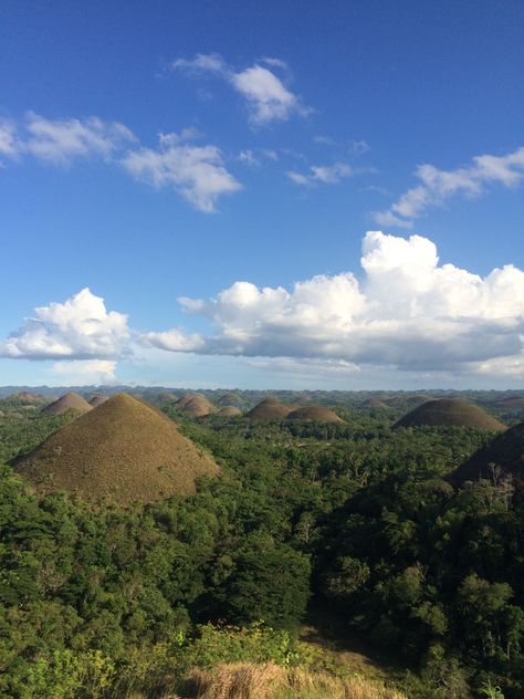 Chocolate Hills, Bohol #philippines Bohol Chocolate Hills Philippines, Bohol Philippines Aesthetic, Chocolate Hills Philippines, Bohol Chocolate Hills, Hills Aesthetic, Phillipines Travel, Chocolate Hills, Bohol Philippines, Tools Drawing