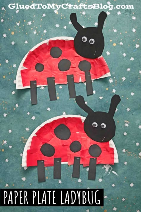 Insects Crafts, Ladybugs Preschool, Ladybug Craft, Prek Crafts, Insects Preschool, Insect Crafts, Butterfly Room, Ladybug Crafts, K Crafts