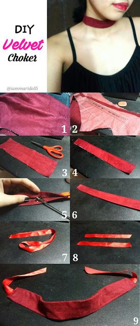 Diy How to Make Velvet Choker #choker Diy Choker Necklace Fabric, Fabric Choker Diy, Diy Chokers How To Make, How To Make A Choker Necklace Diy, How To Make A Choker, Choker Necklace Diy, Chockers Diy, Fabric Choker, Diy Choker Necklace Tutorials