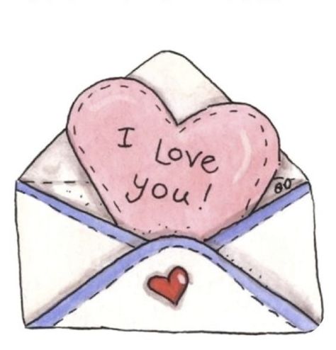 Love Letter Drawing, Love Letter Drawing Ideas, Letter Drawing Ideas, Letter Drawing, Loving You Letters, Valentines Day Drawing, I Love You Images, Love You Images, Valentine Clipart